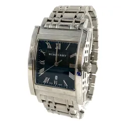 美品 電池新品 バーバリー BU1555 スクエア 腕時計 チェック 美品 電池新品 バーバリー BU1555 スクエア 腕時計 チェック