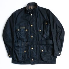 【美品】 BARBOUR 【 International Jacket】40 インターナショナル オイルド モーターサイクル ジャケット 25070258