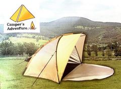 Camper's Adventure 크레센트 선셰이드 어른 2인용/간이 텐트/수납 가방 첨부/메쉬