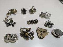 キャストパズル　HANAYAMA　 ハナヤマ 等　知恵の輪　11個セット　パズル　HUZZLE　☆H35