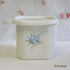 イマン クラリス ホーロー製取手&木ブタ付きキャニスター ポット