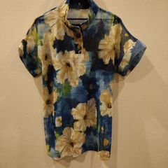 花柄　半袖