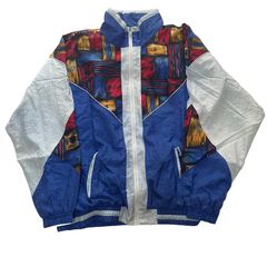 90s NIKE Challenge Court 総柄 ナイロンジャケット - メルカリ