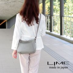 ショルダーバッグ レディース 本革 小さめ シンプル 高級 おしゃれ LIME 2026 アッシュグレー