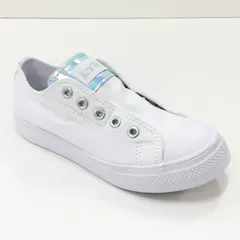 【新品】CONVERSE ALLSTAR LIGHT HOLOGLAM POINT SLIP コンバース　キッズ　ジュニア　スニーカー　ホログラム　ホワイト