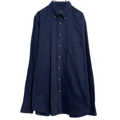 Eddie Bauer 長袖 無地シャツ XL ブラック エディーバウアー ボタンダウン ビッグサイズ 胸ポケット 古着卸 アメリカ仕入 a701-5043のサムネイル