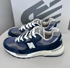 ニューバランス NB 992 快適万能 滑り止め 耐摩耗 ローカット カジュアルランニングシューズ ユニセックス ネイビー