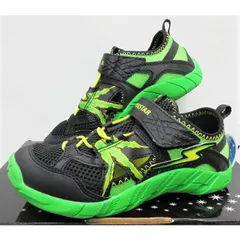 ★ムーンスター★『バネのチカラ』スーパースター通気性・速乾・排水に優れた！【アクアタイプ】J911ブラック20.0センチ