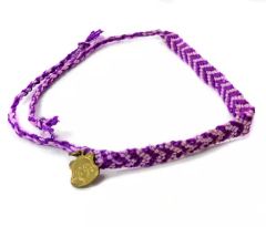 【中古】アクセサリー(非金属)(男性) AAA WISHミサンガ(パープル) え～ショップ限定アイテム第三弾