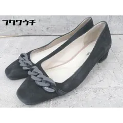 ◇ Odette e Odile オデット エ オディール UNITED ARROWS スクエアトゥ パンプス サイズ23 ブラック レディース 【1002801460426】のサムネイル