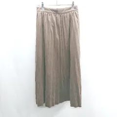 ◇ ◎●未使用● Θ LOWRYS FARM ローリーズファーム 膝下丈 フレア スカート サイズF ブラウン系 レディース E  【1409100033625】