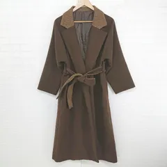 TOUJOURS トゥジュー ナップ ピュア キャメル ベルテッド コート