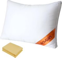 Anywin 枕 カバー２枚付き まくら ホテル仕様 高反発枕 安眠 快眠 丸洗い可能 立体構造