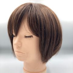 人毛ミックス　ショートボブウィッグ　すぐに使える美容師カット済み