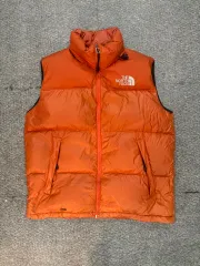 00s THE NORTH FACE センターロゴ ヌプシベスト ノースフェイス ヌプシ ダウンベスト センターロゴ ベージュ 265