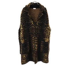 SAINT LAURENT PARIS サンローラン パリ 20AW ウールモヘアレオパードニットコート 631198 YARC2 ブラウン XLのサムネイル
