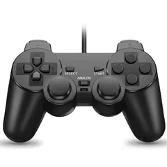 【在庫限定】有線 PS2用 アナログ コントローラー Fancyan playstation2 対応 ゲームパッド 日本語説明書 付 (黑)