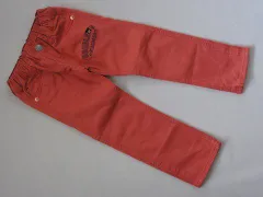 ダブルB double-b ミキハウス miki house アウトレット 子供服 男の子 100cm パンツ オレンジ ロング丈 ブラックベアー クロクマ 春 夏 秋 ★4 ボトムス ズボン ボーイズ 男児 キッズ 【中古】 ユーズド