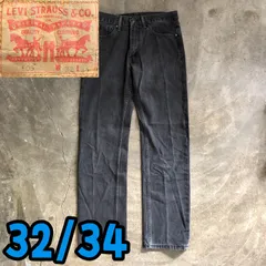 T5549 Levi's 505 ブラックデニム　ジーンズ　アメカジ　古着