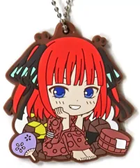 【中古】キーホルダー 中野二乃(スクランブルエッグ/浴衣) ラバーチャーム 「一番くじ 五等分の花嫁＊ ～memorial collections～」 I賞