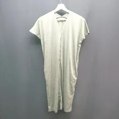 ◇ chocol raffine Vネック シンプル 大人カジュアル ノースリーブ ロング丈 ワンピース 表記なし カーキ レディース E  【1310050020606】