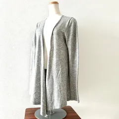 ナチュラルビューティーベーシック　ロングカーディガン　グレー　Ｍサイズ　美品
