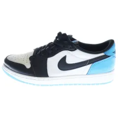 NIKE (ナイキ) AIR JORDAN 1 LOW OG BLACK POWDER BLUE UNC エアジョーダン1 ローカットスニーカー ブルー/ブラック/ホワイト US9.5/27.5cm CZ0790-104