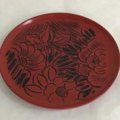 仙台堆朱　花鳥彫　二段重 仙台堆朱 盆付菓子器 花鳥彫 - Shimanuki Online Shop