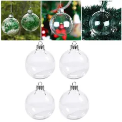 【在庫限り】透明 プラスチック6個セット クリスマス オーナメント セット クリスマスツリー