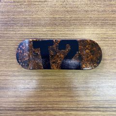 T2Skateビッグロゴつや有り 指スケデッキ34mm ラップ塗装OR