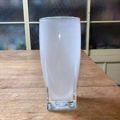 ハンドメイド吹きガラスフロストフラワーベースイタリー