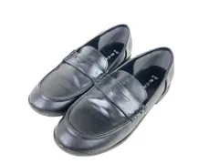 コムサイズム　COMME CA ISM　ローファー　合皮　サイズ22.0cm　キッズ　ジュニア　入園入学　フォーマル　男女兼用　黒/ブラック　匿名配送　送料無料