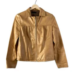 DEUXIÈME CLASSE ベージュ レザージャケット 36 DEUXIÈME CLASSE ベージュ レザージャケット 36 Deuxieme Classe