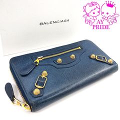 ✨美品✨ BALENCIAGA コンチネンタル ラウンドジップ ダークネイビー 253036-0fe0t-1060_01.jpg