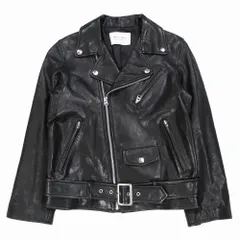【美品】ビューティフルピープル ダブル ライダースジャケット ブラック 140 中古・古着通販】beautiful people (ビューティフルピープル