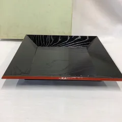 【未使用】四方盆　千菓子盆　漆　トレー　木製　C311