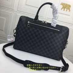 ルイ?ヴィトン Louis Vuitton ダミエビジネスバッグ ポルトドキュマン ジュール PDJ NM ハンドバッグ  グラフィット ブラック N48260 メンズ