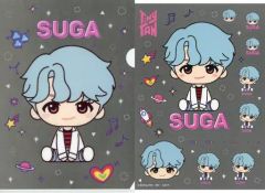 [중고] 클리어 파일 슈가 (BTS / 방탄 소년단) A5 클리어 파일 & 스티커 [이치 반 쿠지 TinyTAN DNA] 클리어 파일 & 스티커 상