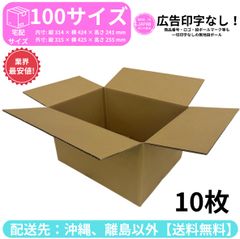 段ボール ダンボール 箱 100サイズ 10枚セット 新品 国産 梱包材 梱包資材