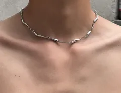 Y2K ネックレス チャームネックレス メンズ レディース ユニセックス チョーカー グランジ デザイナーズ シルバー ゴールド アクセサリー ジュエリー アンティーク 韓国 シンプル 万能 N32