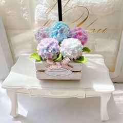 #554 ミニチュア　紫陽花セット　＊⑳