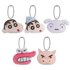 【中古】キーホルダー 全5種セット 「クレヨンしんちゃん フェイスぬいぐるみ」