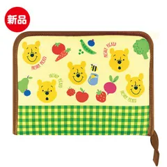 ♪【ディズニー/くまのプーさん】プーさん/野菜柄　ファスナージャバラ型　マルチケース