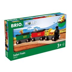 BRIO (ブリオ) WORLD サファリトレイン [3両編成] 対象年齢 3歳~ (電車のおもちゃ 木のレール 機関車)