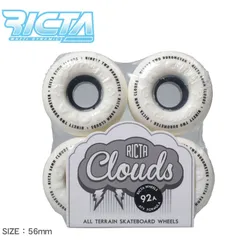 RICTA リクタ ウィール 56mm CLOUDS WHEELS BLACK 92A 22222040 スケボ カラー:ホワイト 品番：73140012のサムネイル