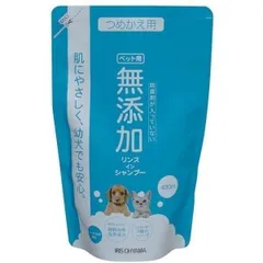 【公式】犬 シャンプー 猫 シャンプー ペット リンスインシャンプー 詰め替え用 430ml 無添加 犬 猫 アイリスオーヤマのサムネイル
