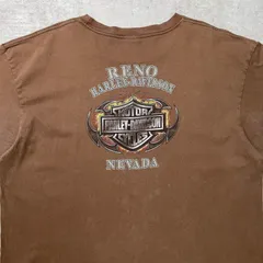 00年代 USA製 Harley-Davidson ハーレーダビッドソン ロゴプリントTシャツ メンズ3XL 