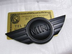 ● BMW MINI cooper ミニクーパー One S R50/52 R55/56 F57/58 MAD BLACK マッドブラック仕様 メタル製 エンブレム！