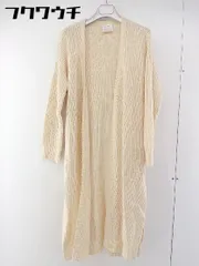 ◇ SENSE OF PLACE by URBAN RESEARCH アーバンリサーチ 長袖 ロング ニット カーディガン サイズF ベージュ系 レディース  【中古】 【1107070007201】