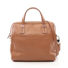 ブルガリ BVLGARI ハンドバッグ コレツィオーネ ブラウン レザー コレツィオーネ 2wayハンドバッグ レディース Used A
